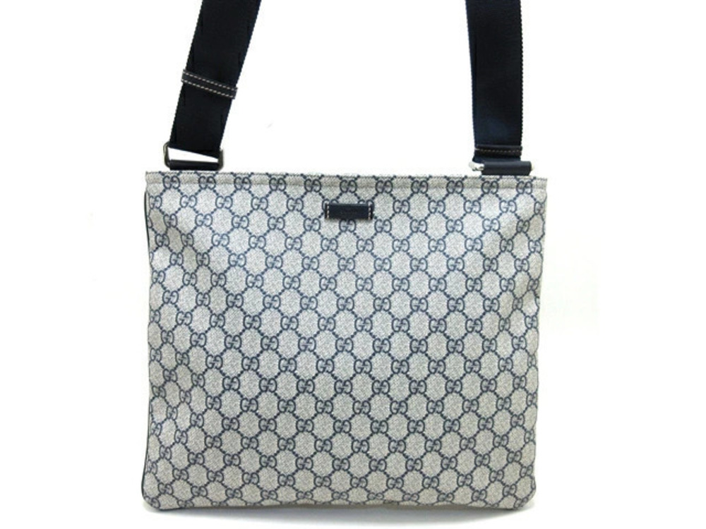 Gucci Hobo Bag GG Plus Canvas Calfskin